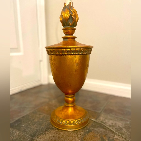 Antique Vintage Leviton Copper Art Deco 32” Table Lamp - Picture 2 of 7